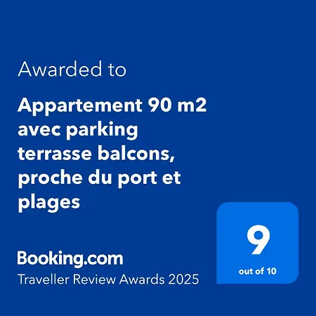 90 M2 Avec Parking Terrasse Balcons, Proche Du Port Et Plages *